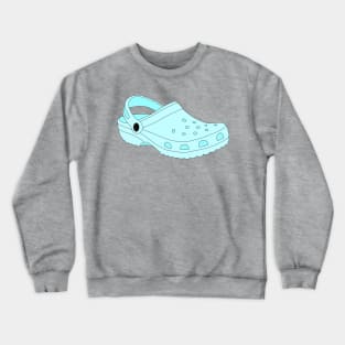 Blue Crocs Shoe Crewneck Sweatshirt